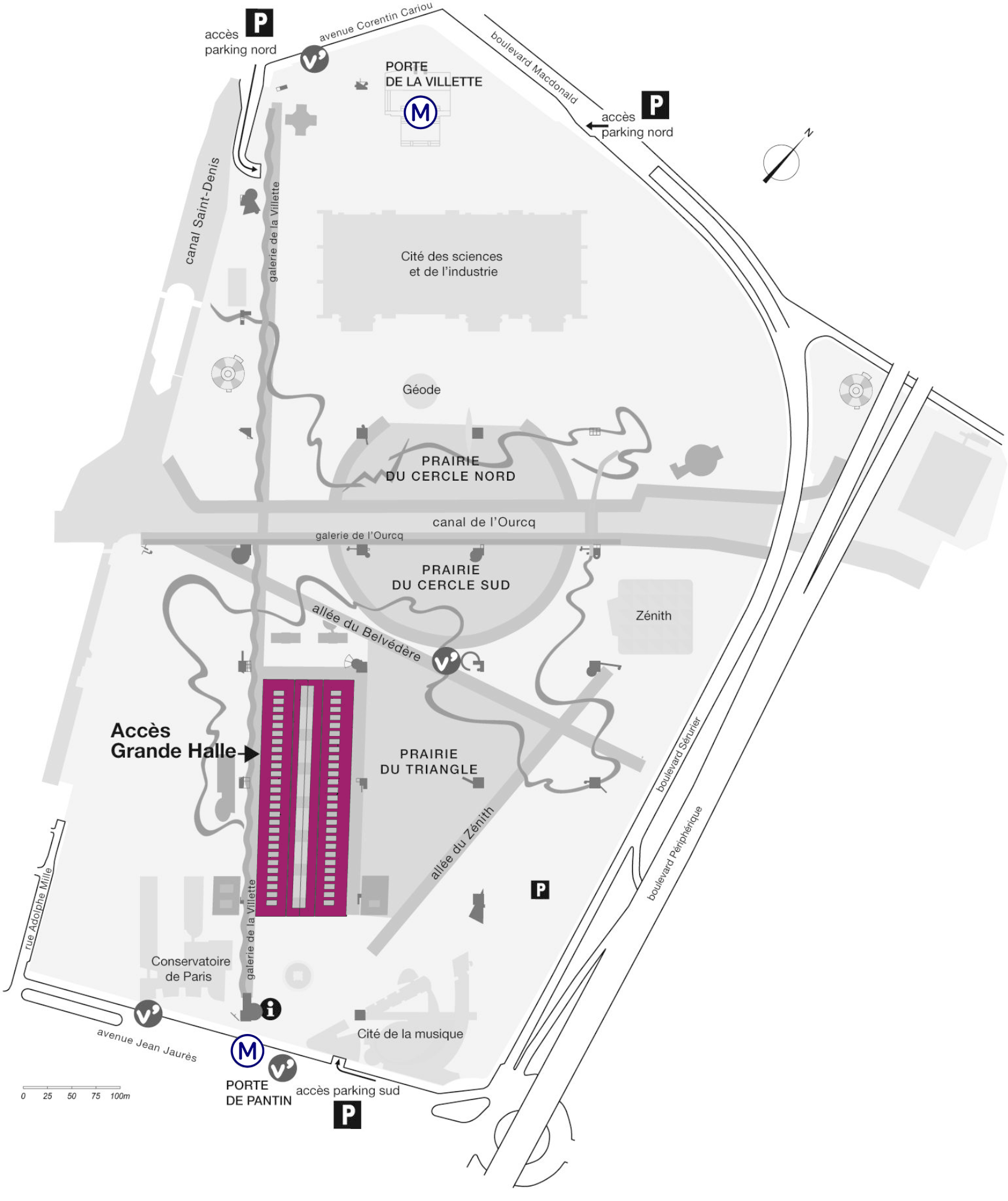 Grande Halle de la Villette acces
